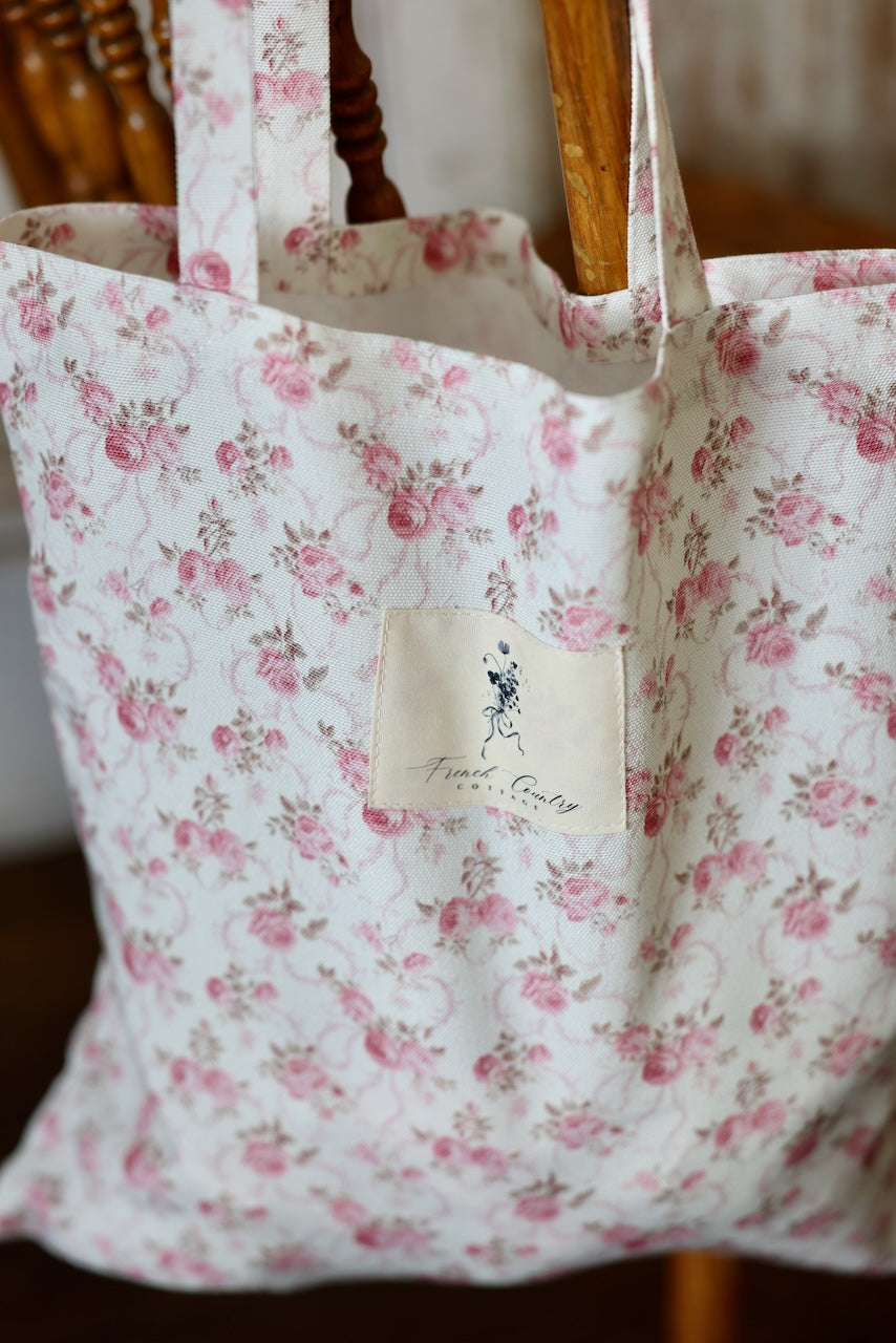 Exclusive Vintage Floral Tote -Vintage Dainty Bouquets