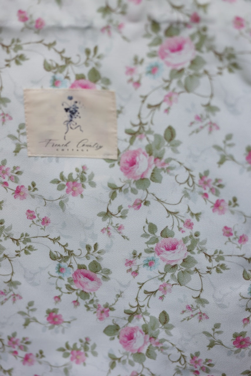 Exclusive Vintage Floral Tote -Vintage Cabbage Roses & Vines