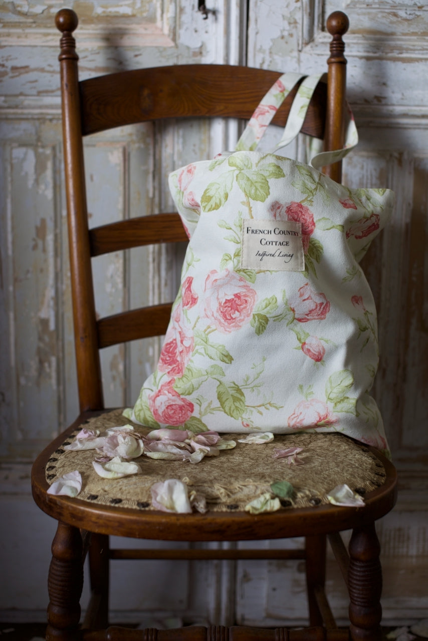 Romantic Vintage Cabbage Roses Tote
