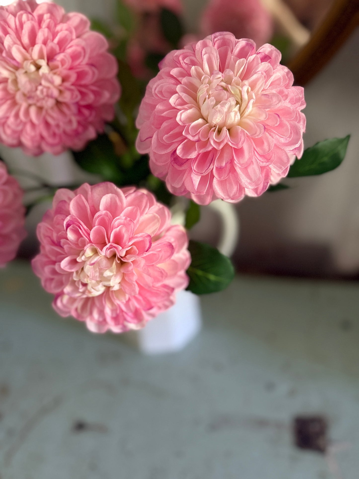 Pink Dahlias French Market Blooms