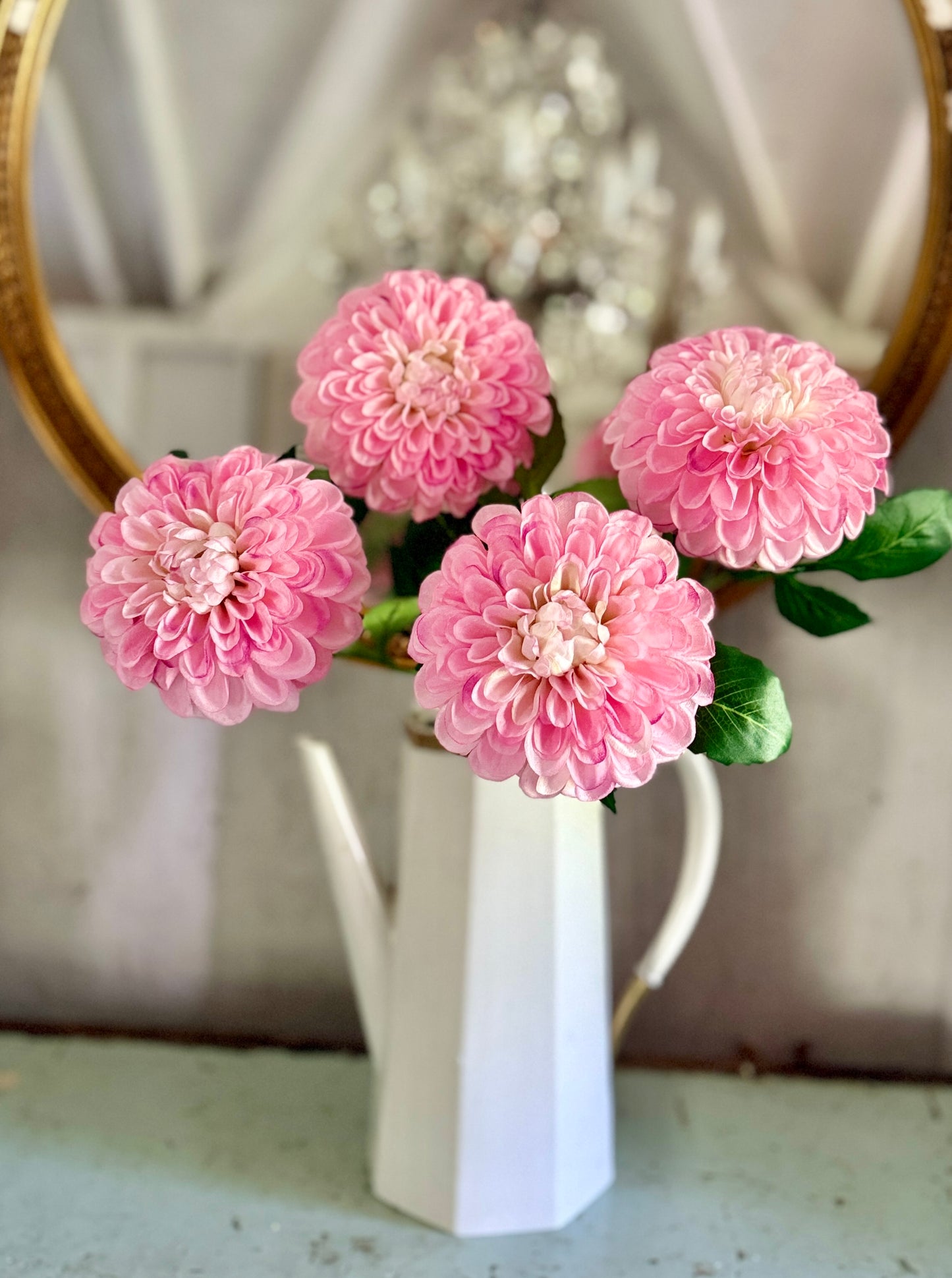 Pink Dahlias French Market Blooms