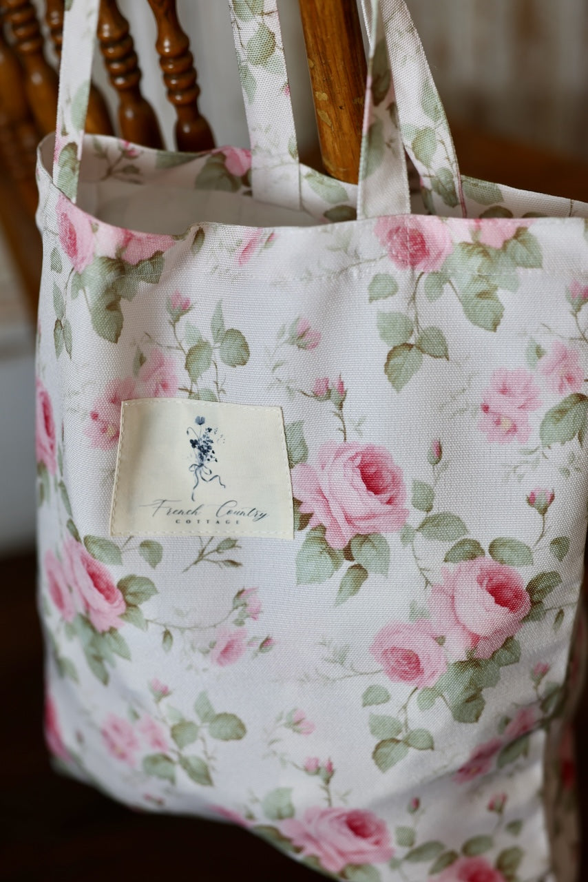 Exclusive Vintage Floral Tote - Garden Roses