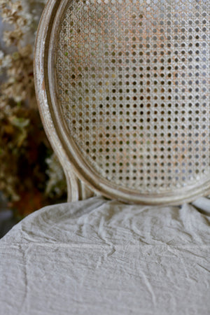 PRE-ORDER Ruffled French Linen Chair Slipcover